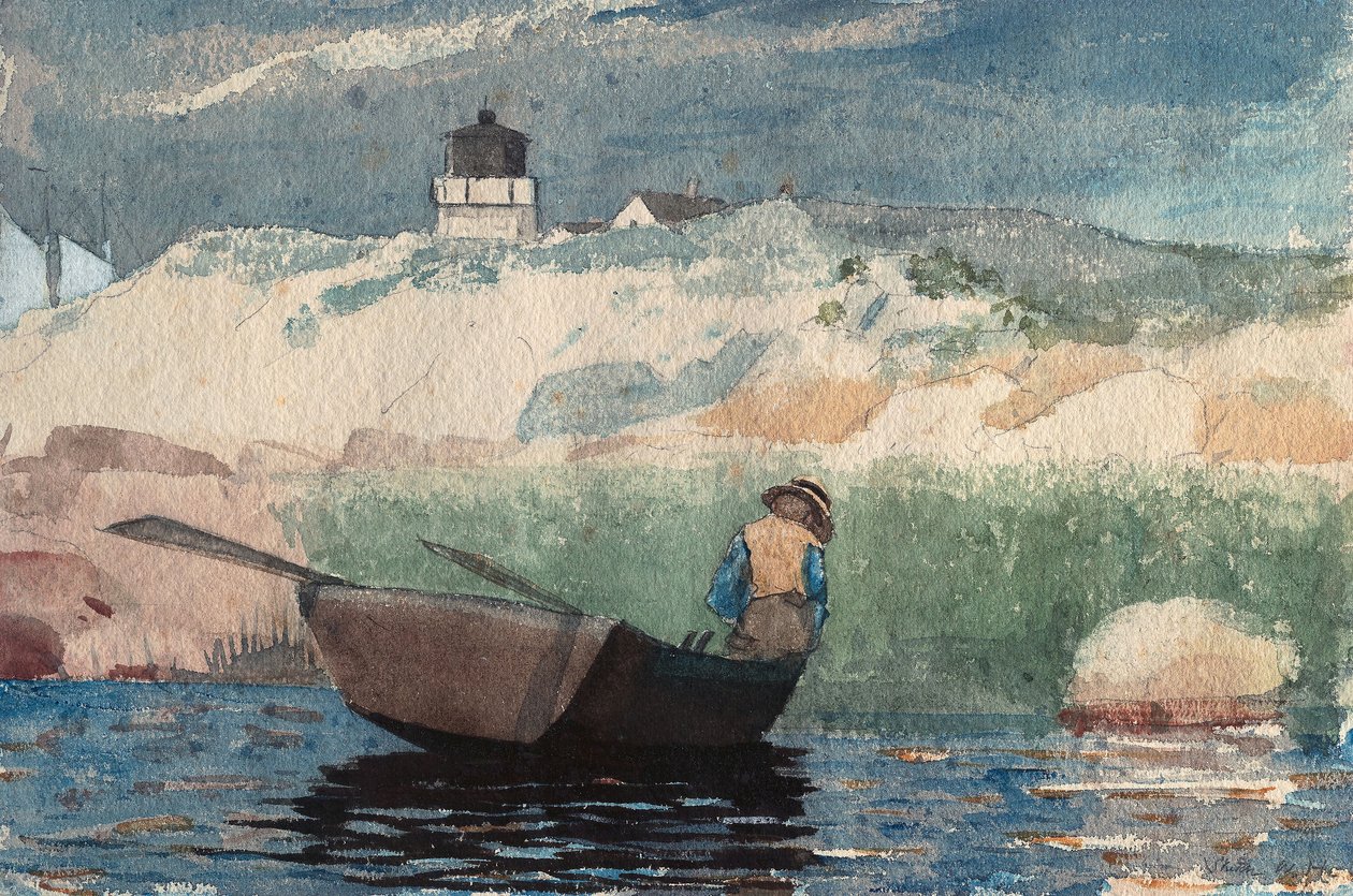 Poika veneessä, Gloucester tekijältä Winslow Homer
