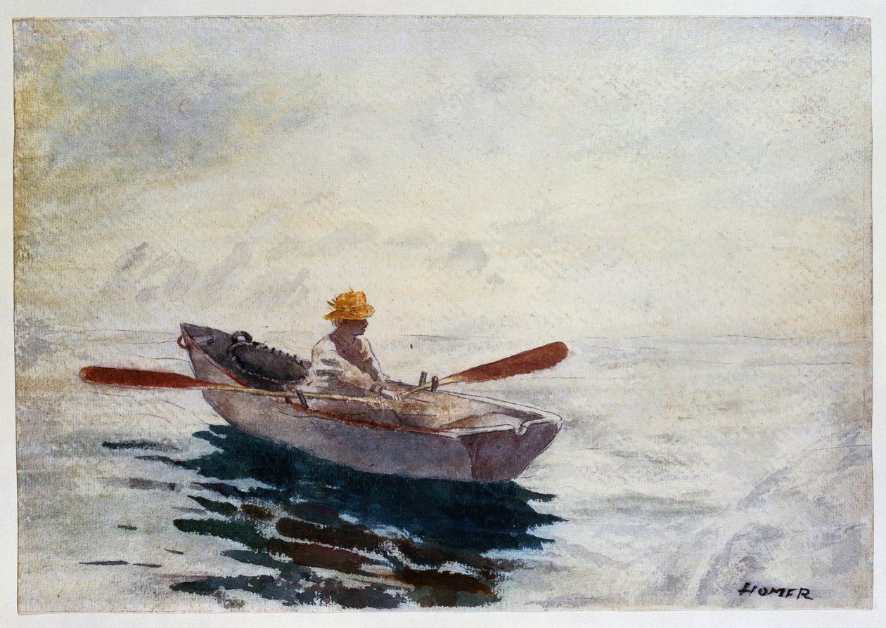 Poika veneessä tekijältä Winslow Homer