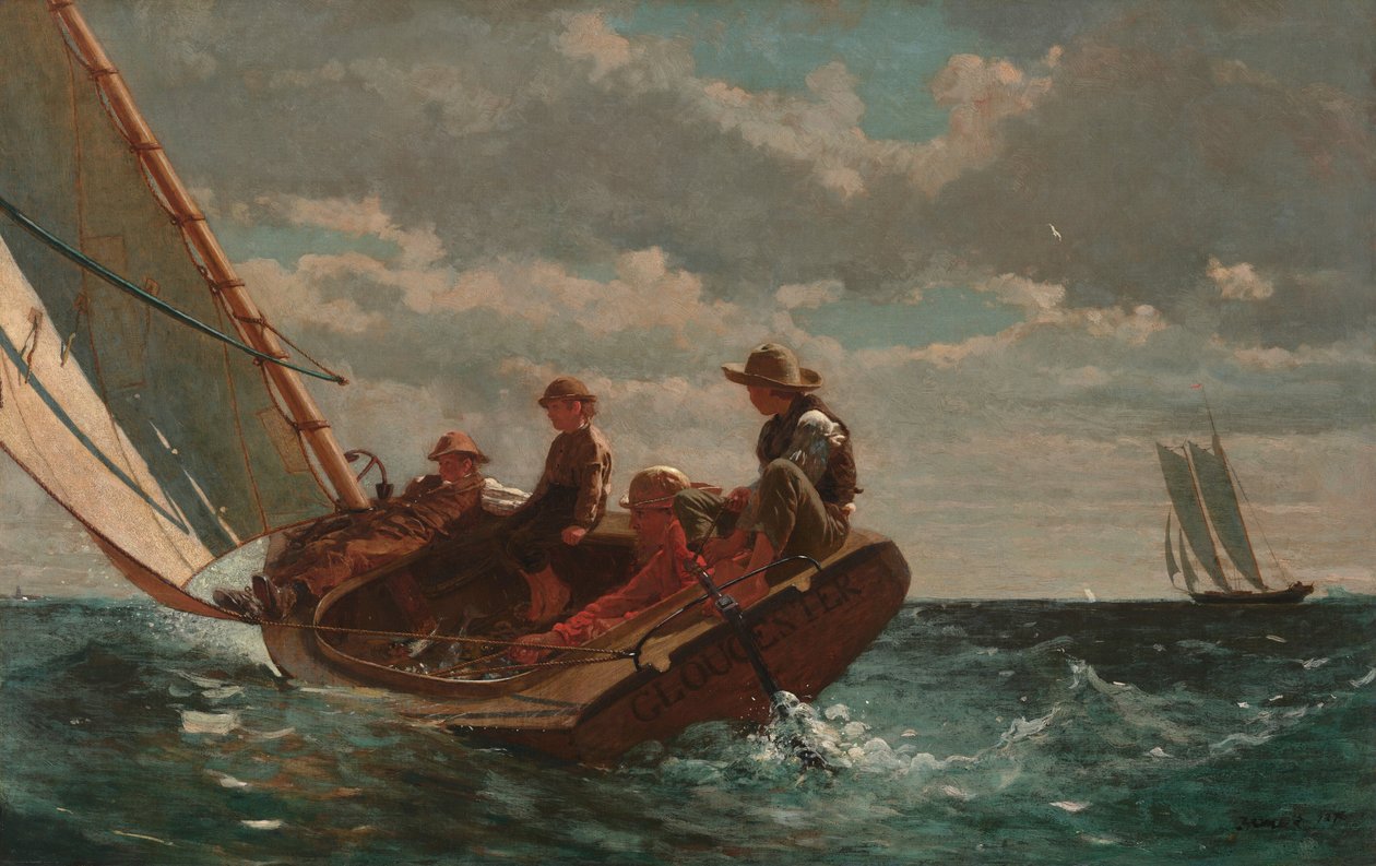 Tuulen viriäminen (Myötätuuli) tekijältä Winslow Homer
