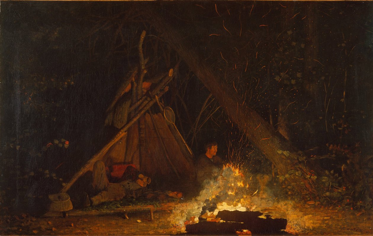 Leirituli, 1880 tekijältä Winslow Homer