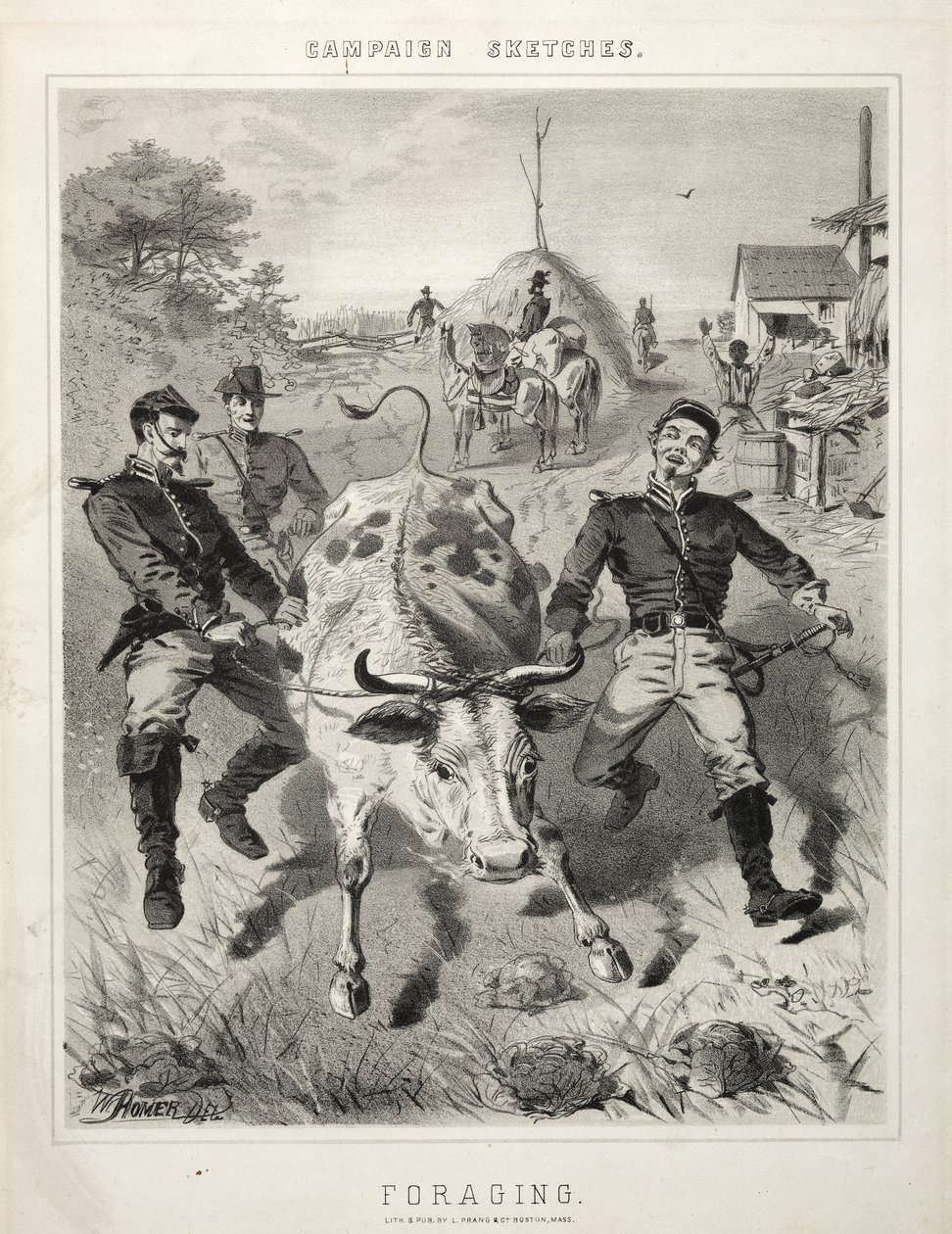 Sotaretkiluonnoksia: muonan hankinta tekijältä Winslow Homer