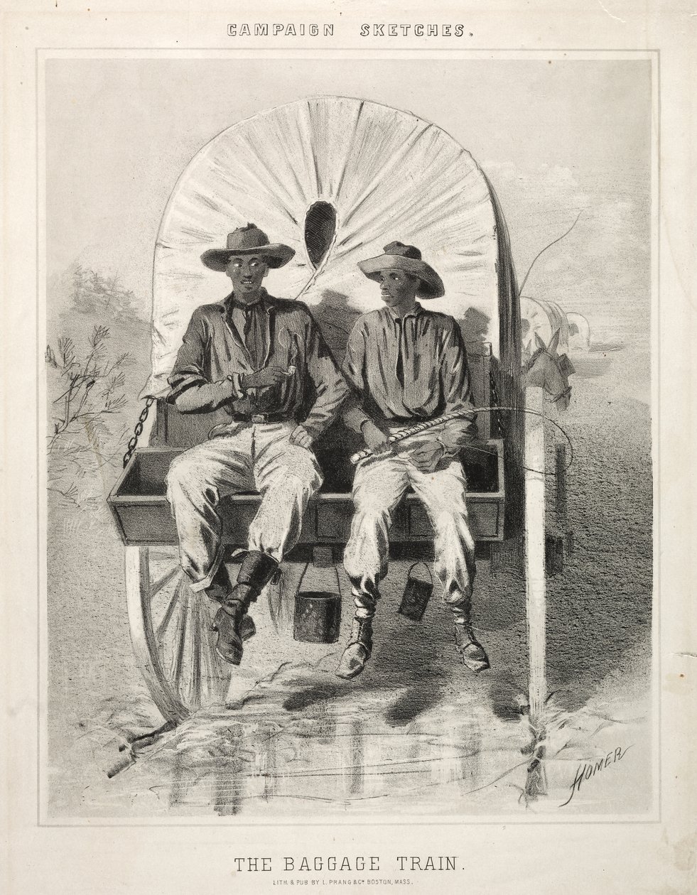 Kampanjapiirrokset:  Tavarajuna tekijältä Winslow Homer