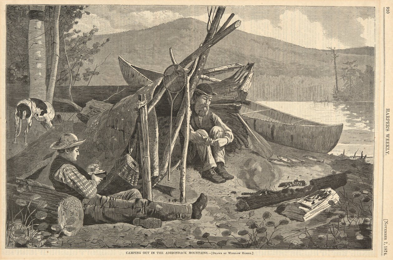 Telttailu Adirondack-vuorille, Harperista tekijältä Winslow Homer