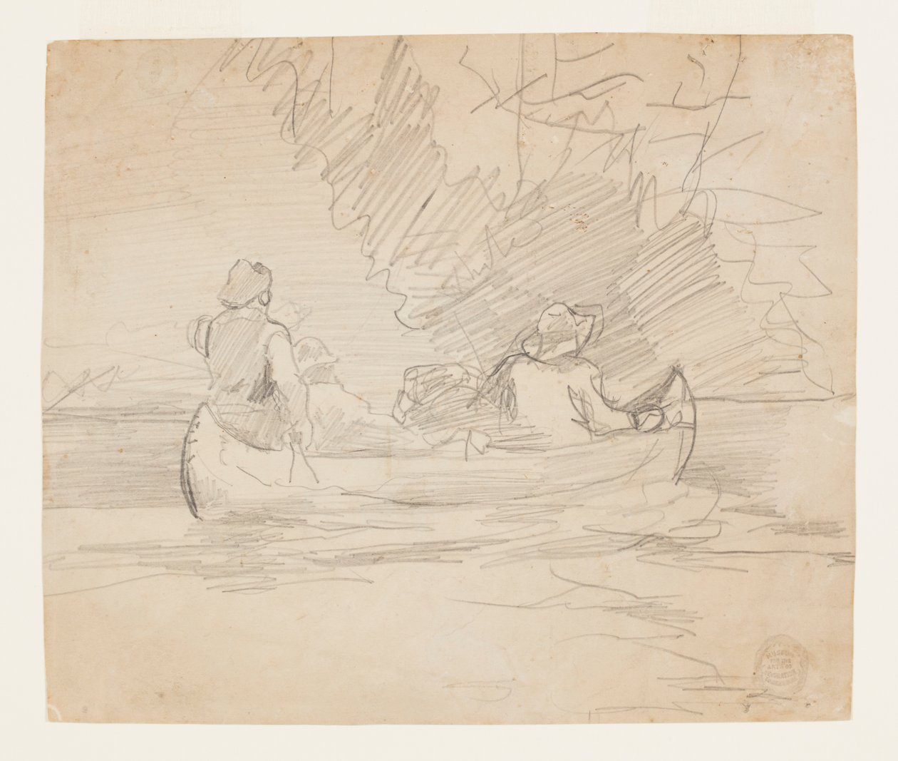 Kanootti kolmen miehen kanssa tekijältä Winslow Homer