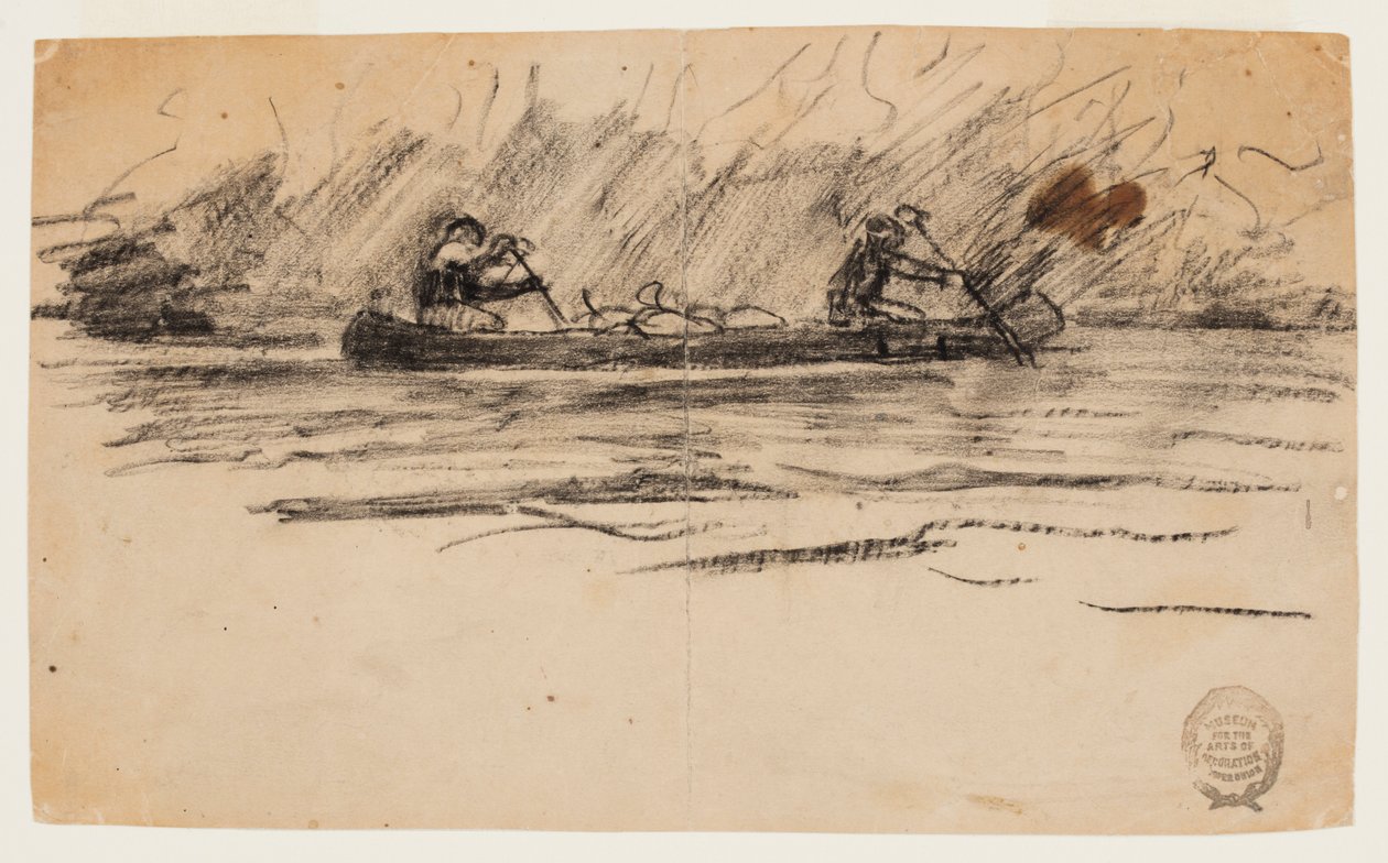 Kanootti kahden miehen kanssa tekijältä Winslow Homer