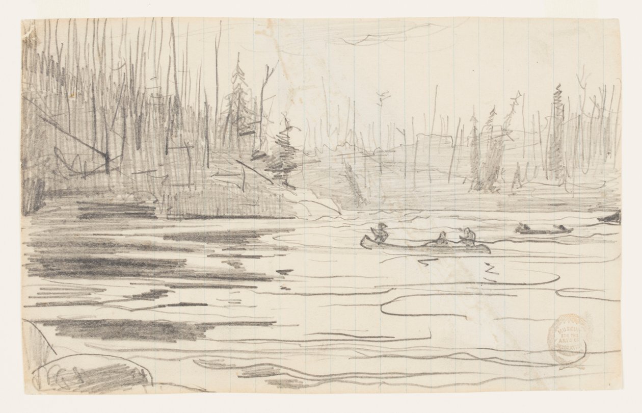 Kanootteja järvellä tekijältä Winslow Homer