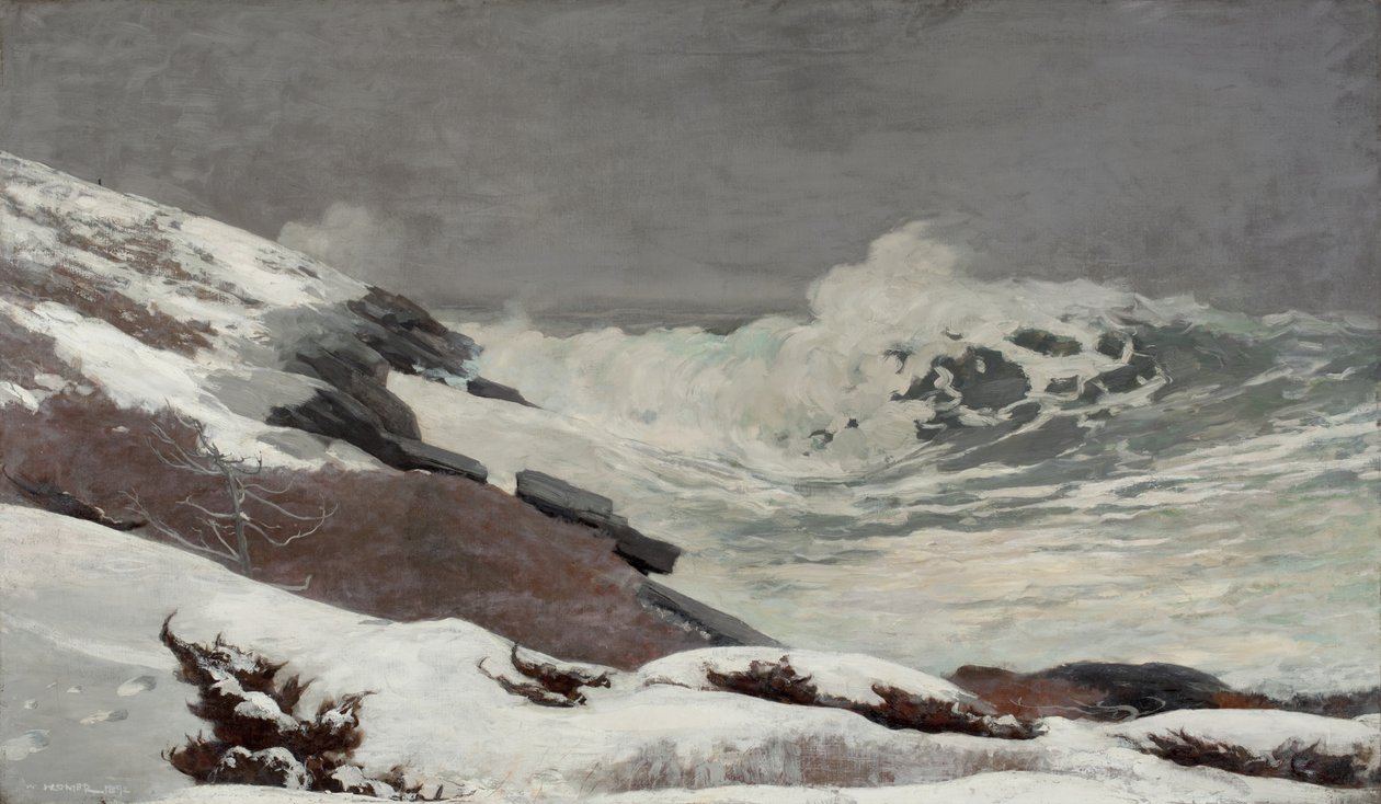 Rannikko talvella, 1892 tekijältä Winslow Homer