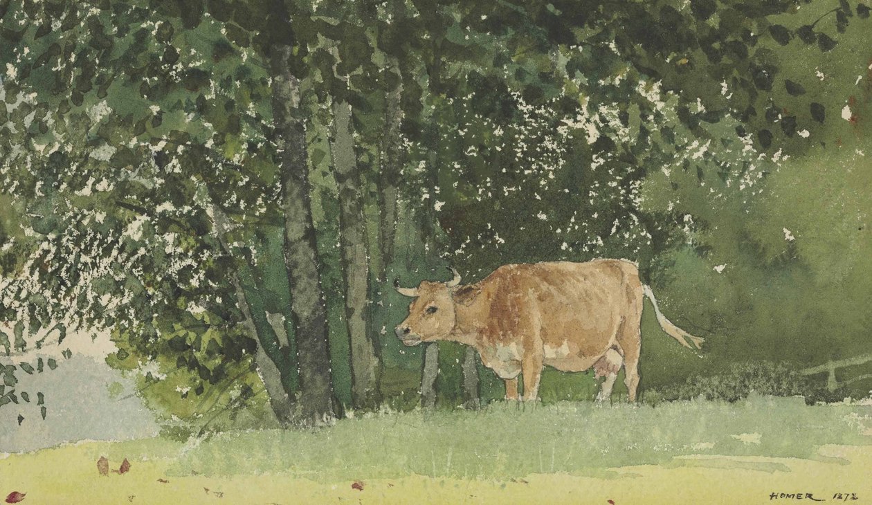 Lehmä laitumella tekijältä Winslow Homer