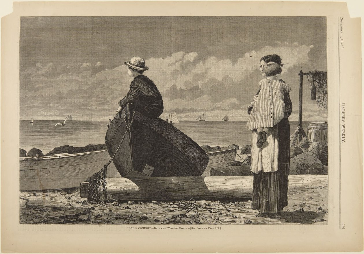 Isä tulee! tekijältä Winslow Homer