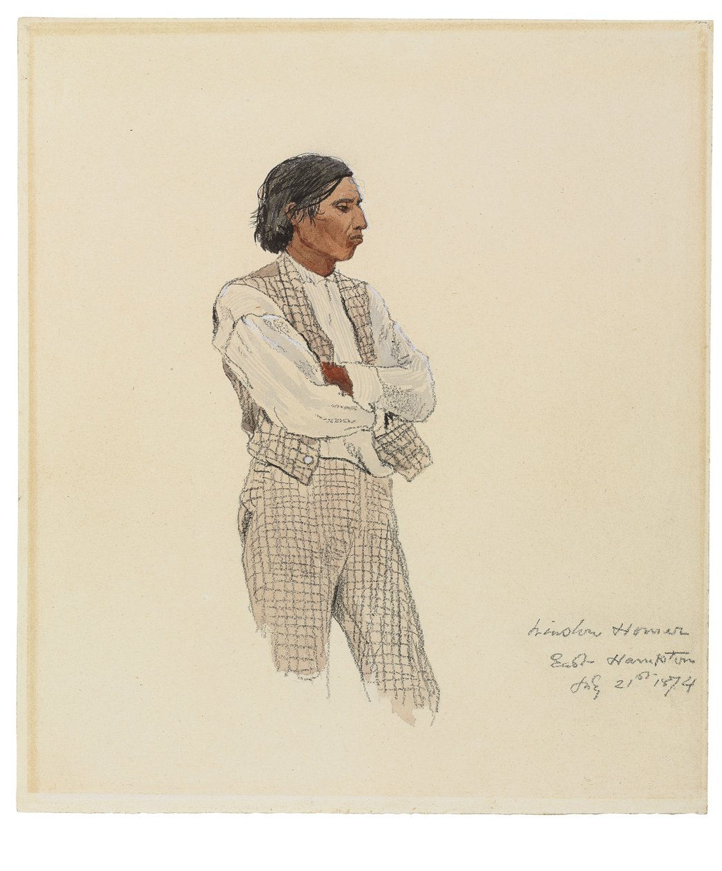 David Pharohh, The Last of the Montauks, 1874 tekijältä Winslow Homer