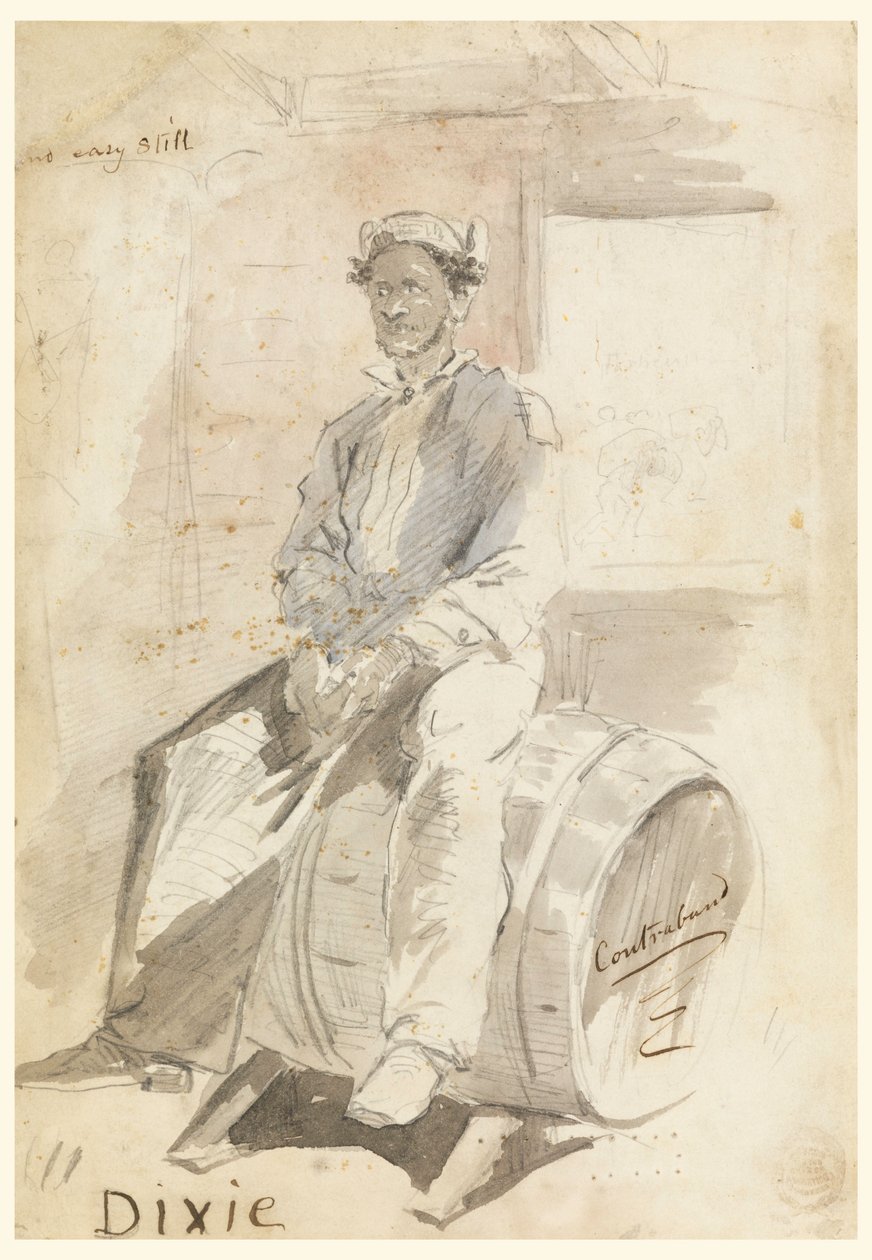 Piirros, Dixie, 1861 tekijältä Winslow Homer