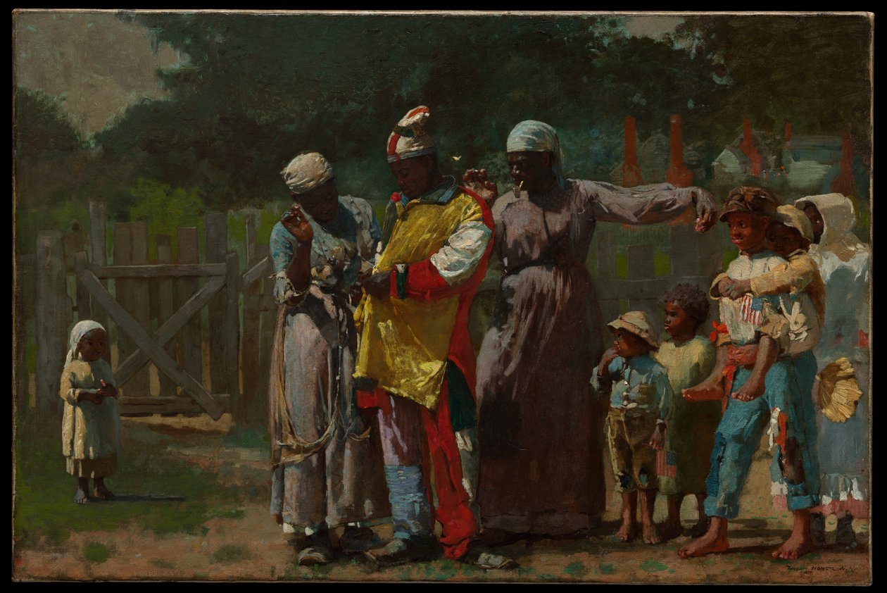 Pukeutuminen karnevaalia varten tekijältä Winslow Homer