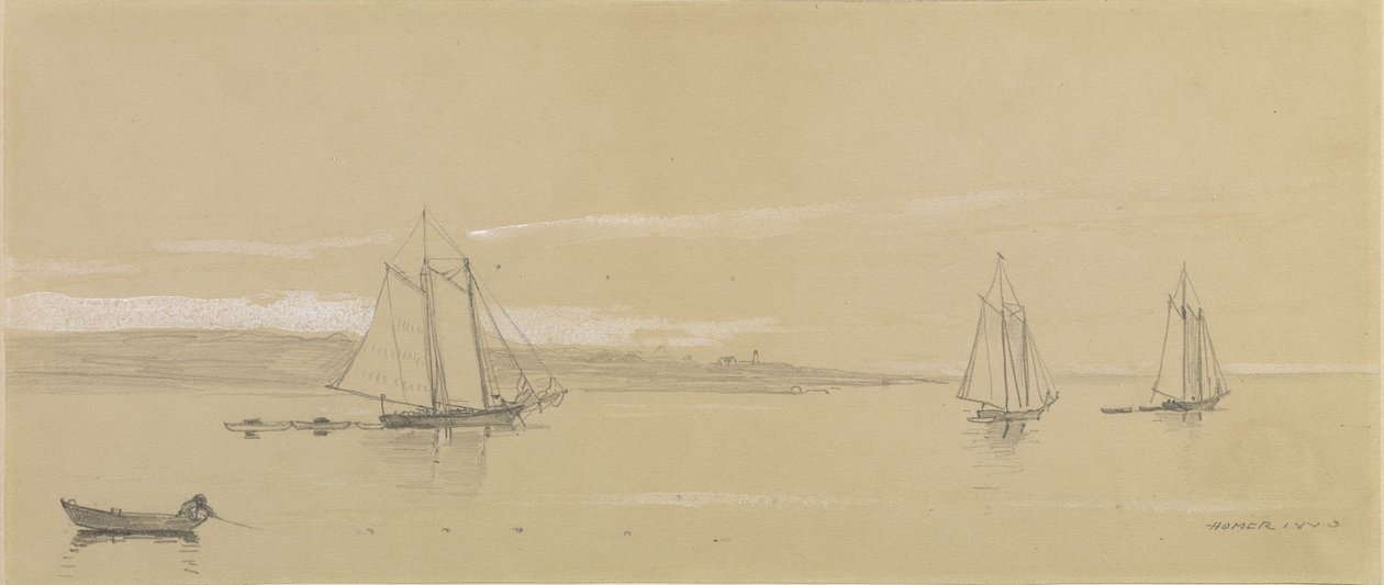 Gloucesterin kalastuslaivasto tekijältä Winslow Homer