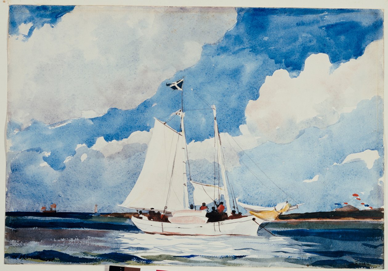Fishing Schooner, Nassau, n. 1898-1899 tekijältä Winslow Homer