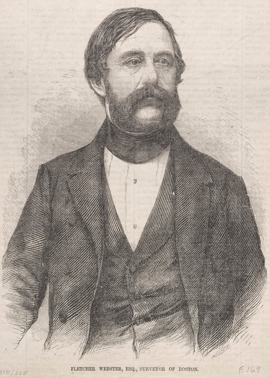 Fletcher Webster, Esq., Bostonin katsastaja, 1859. tekijältä Winslow Homer