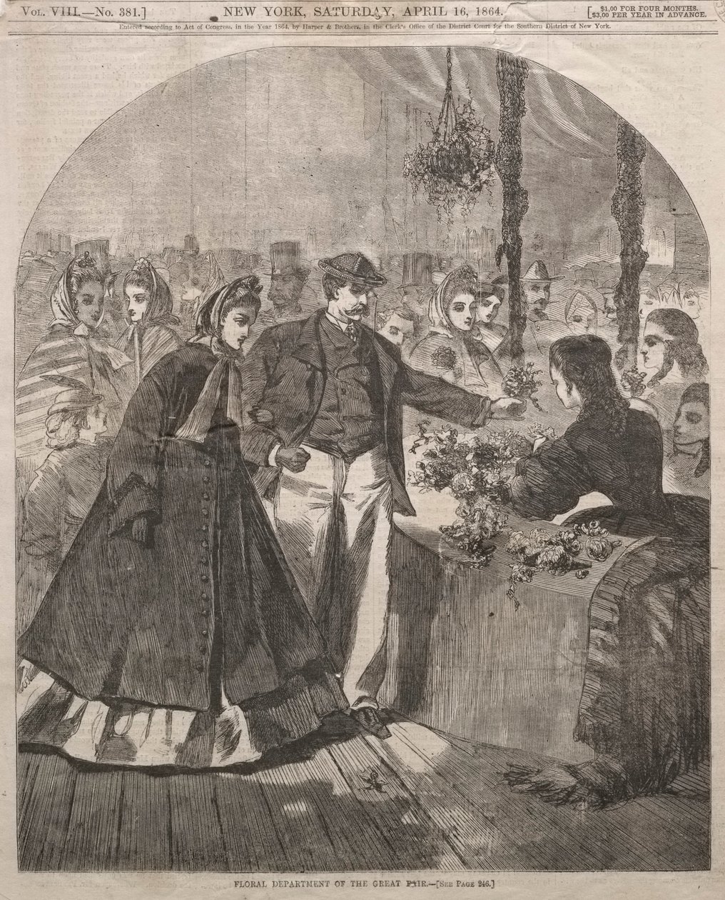 Suurten messujen kukkaosasto, 1864. tekijältä Winslow Homer