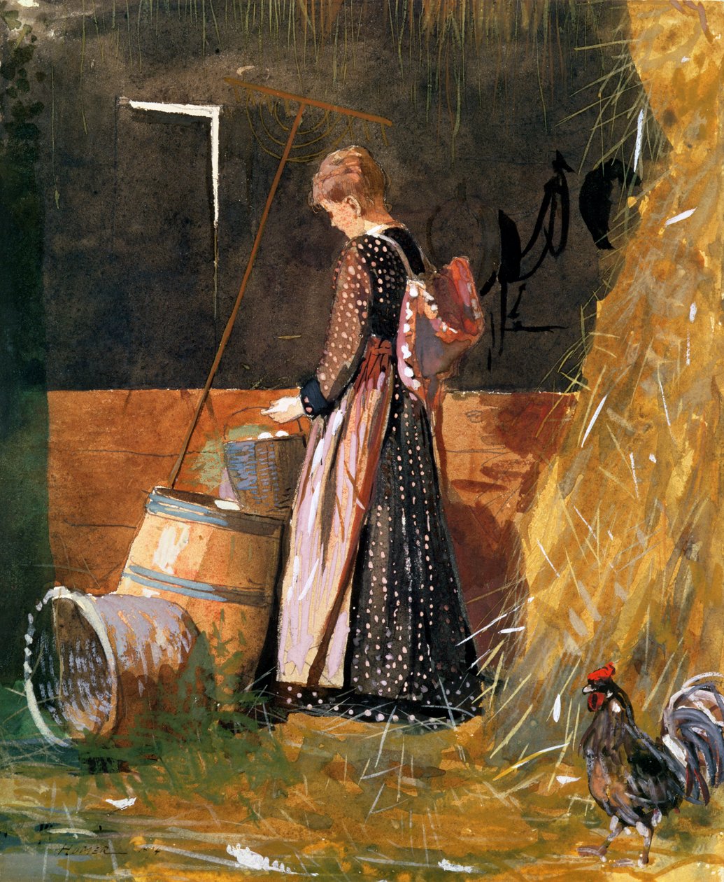 Tuoreet munat, 1874 tekijältä Winslow Homer