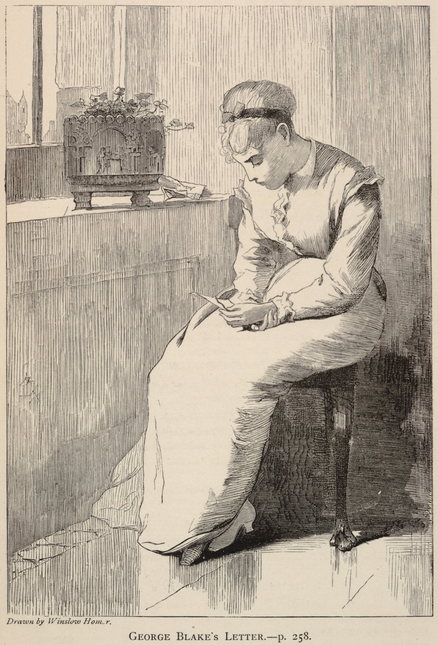 George Blaken kirje, The Galaxy -lehdestä, tammikuu 1870. tekijältä Winslow Homer