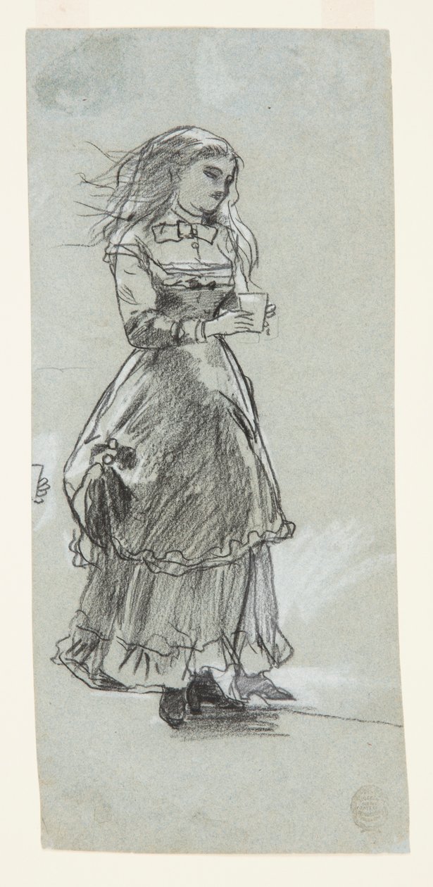 Tyttö pitelee juomalasia tekijältä Winslow Homer