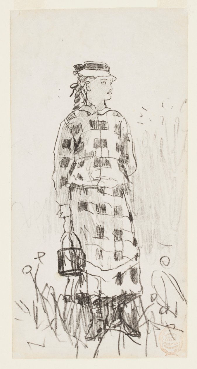 Tyttö sangon kanssa tekijältä Winslow Homer