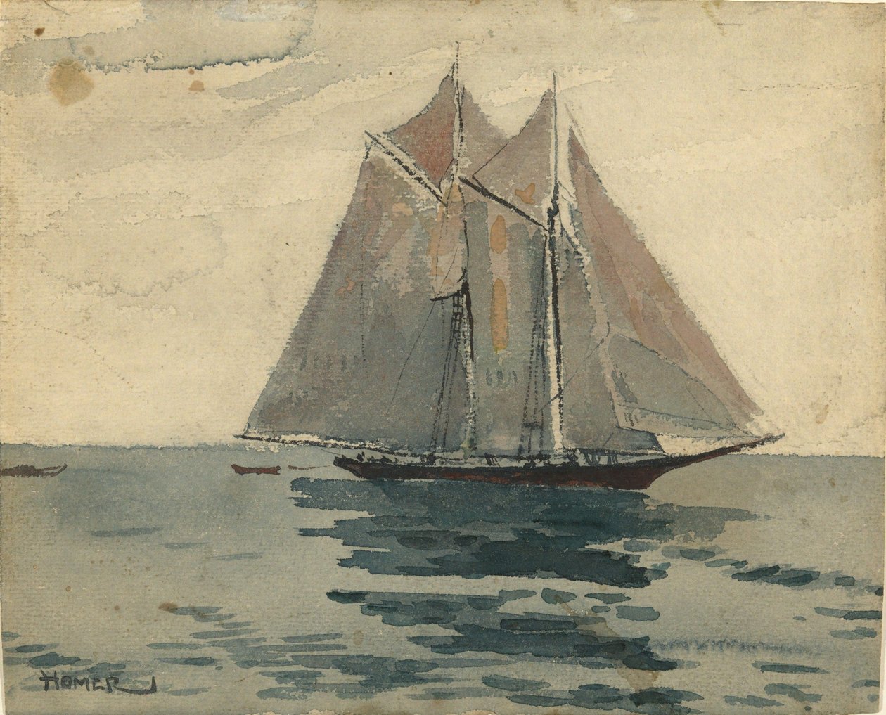 Gloucesterin kuunari tekijältä Winslow Homer
