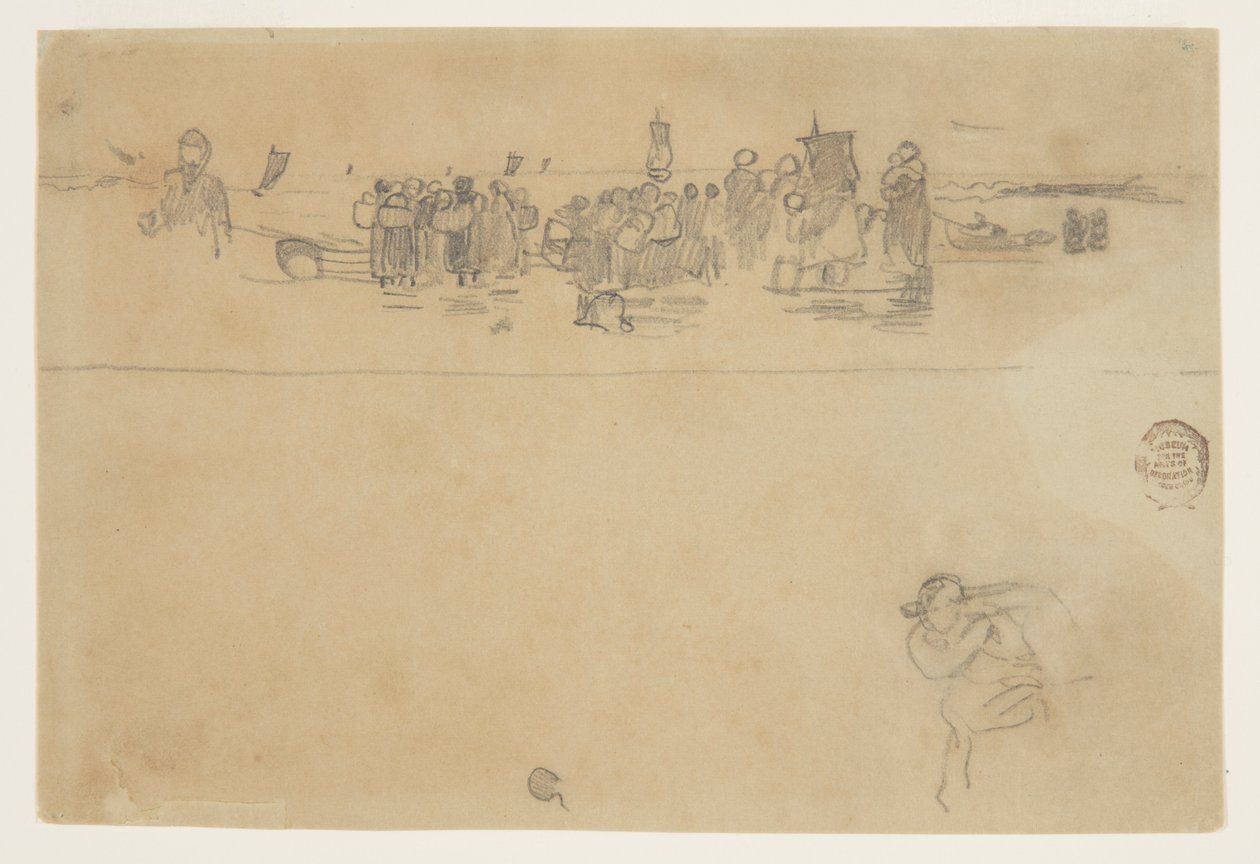Naisten ryhmät Beachissä, Cullercoatsissa, Englannissa tekijältä Winslow Homer