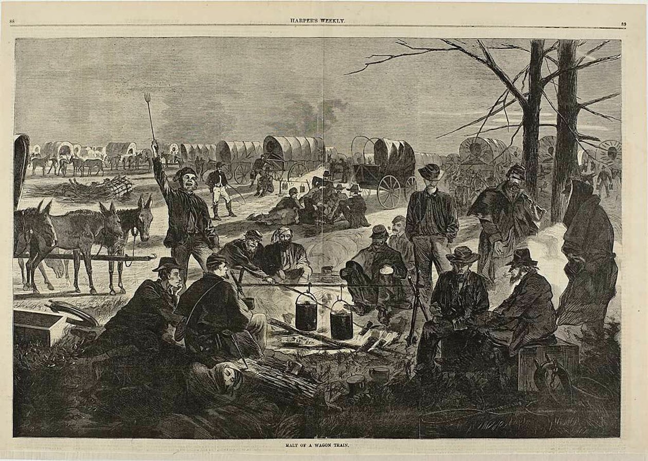 Vaunujunan pysähtyminen tekijältä Winslow Homer