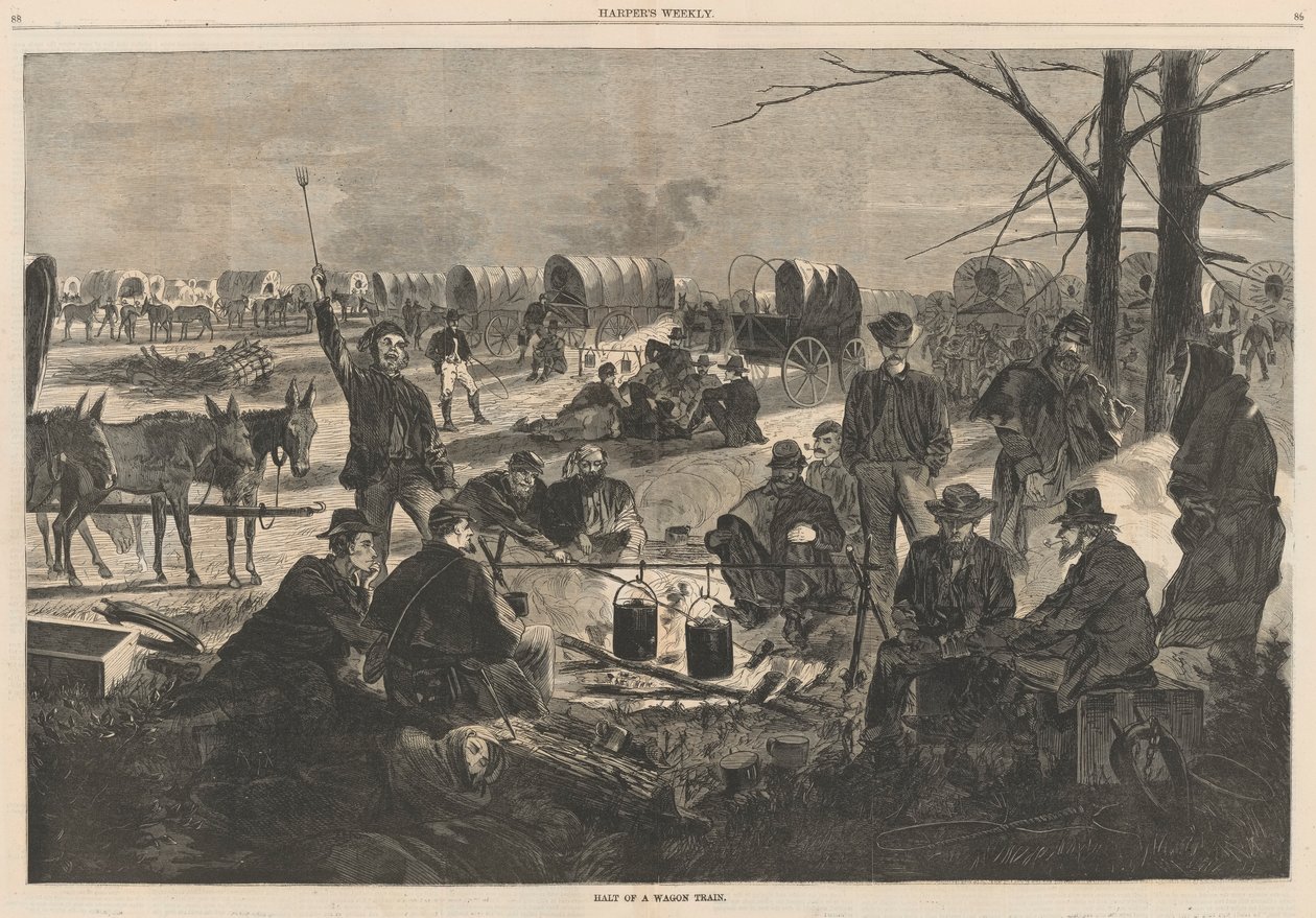 Vaunujunan pysähtyminen; Harperilta tekijältä Winslow Homer