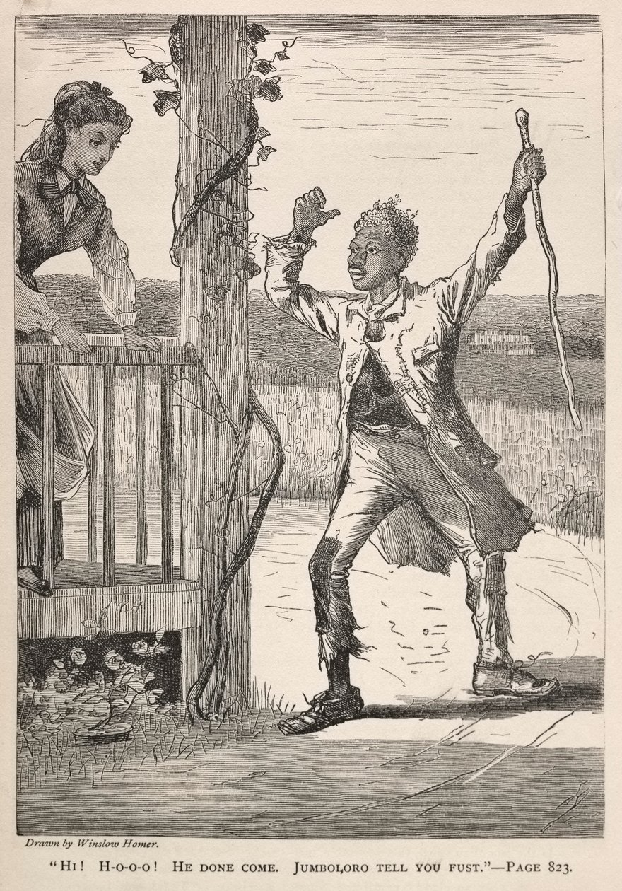 Moi! H-O-O-O! Hän Valmis Tule. Jumboloro Kerro ensin, 1869. tekijältä Winslow Homer