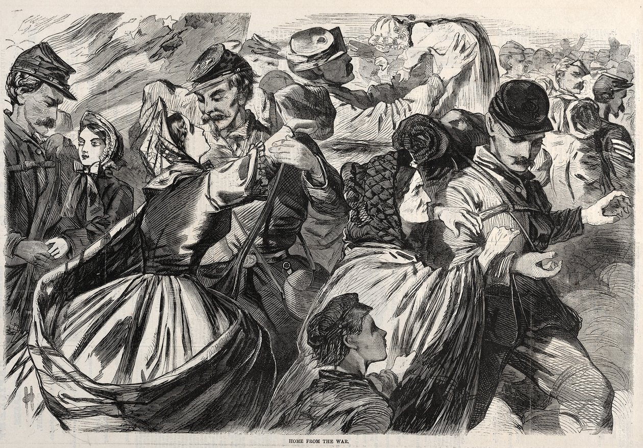 Kotona sodasta, 1863. tekijältä Winslow Homer