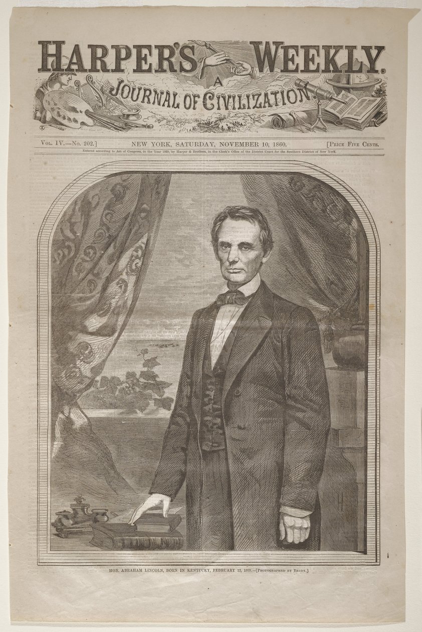 Kunnianarvoisa Abraham Lincoln, syntynyt Kentuckyssa February 12, 1809 tekijältä Winslow Homer