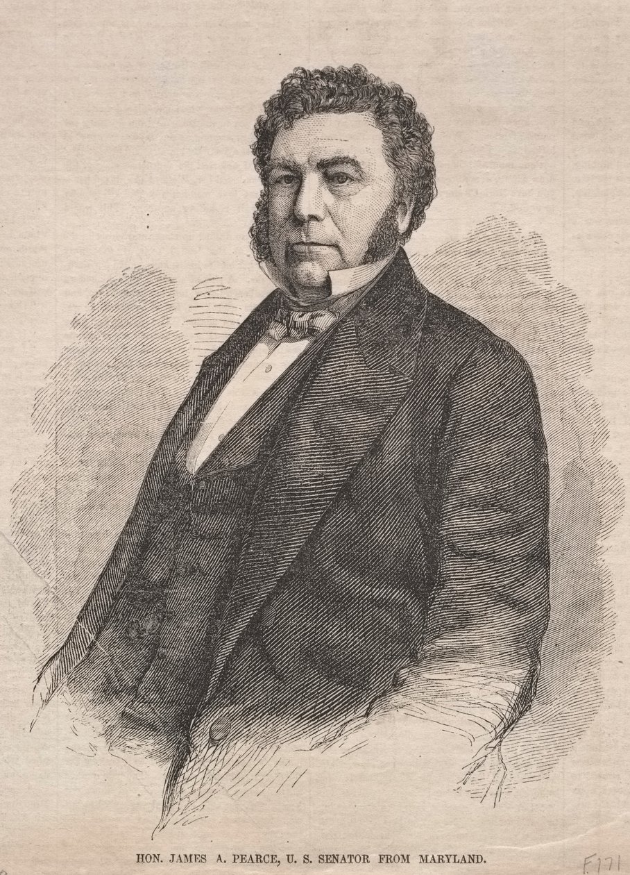 Hon. James A. Pearce, Yhdysvaltain senaattori Marylandista, 1859. tekijältä Winslow Homer