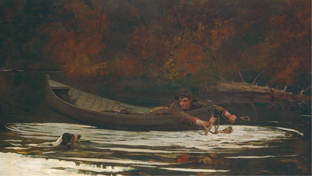 Hound and Hunter, 1892. tekijältä Winslow Homer