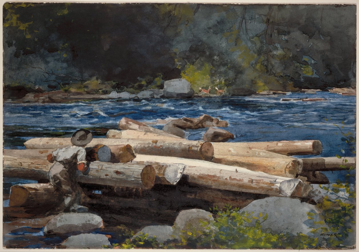 Hudsonjoki tekijältä Winslow Homer