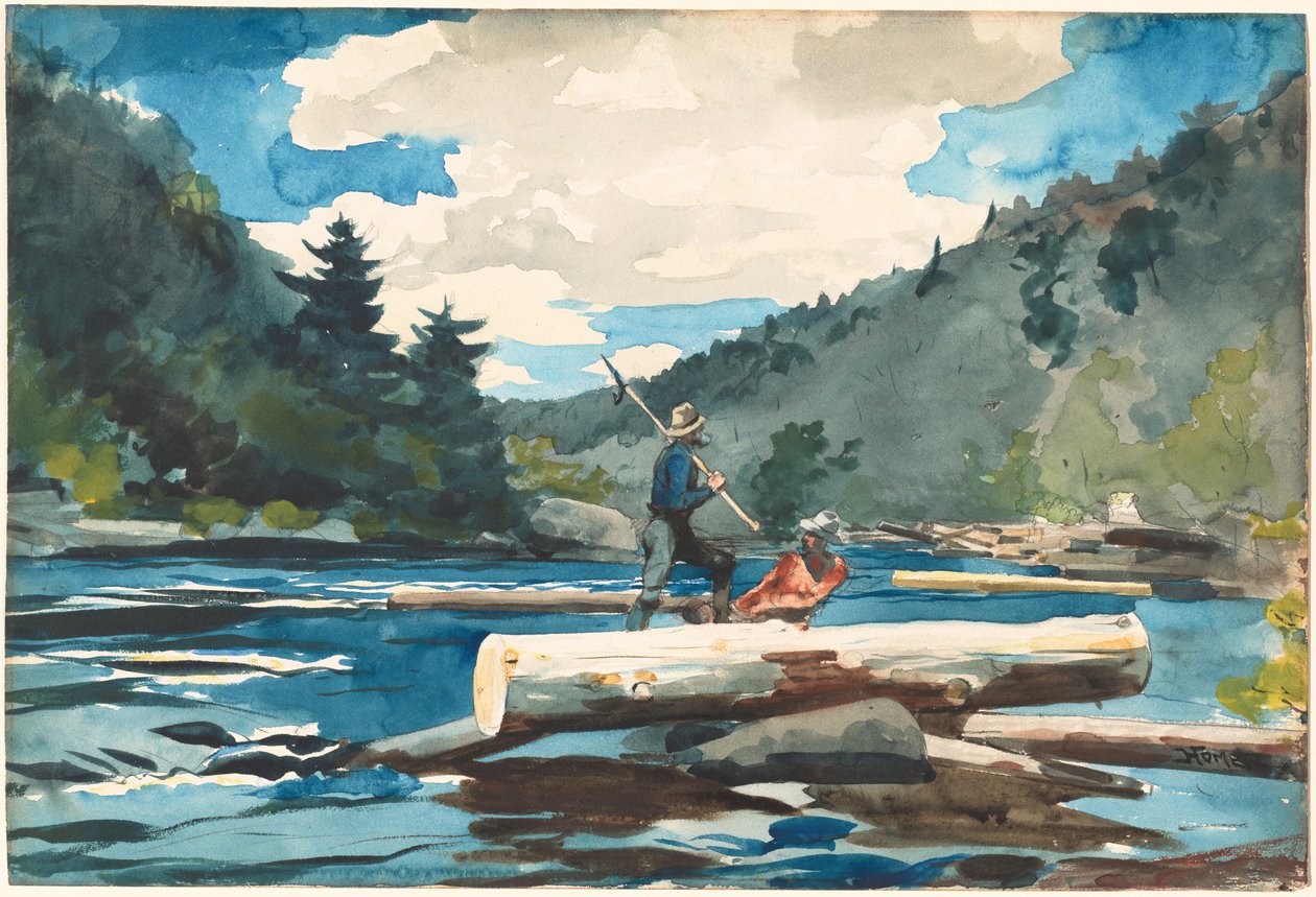 Hudson River, Hakkuut, 1891-1892. tekijältä Winslow Homer