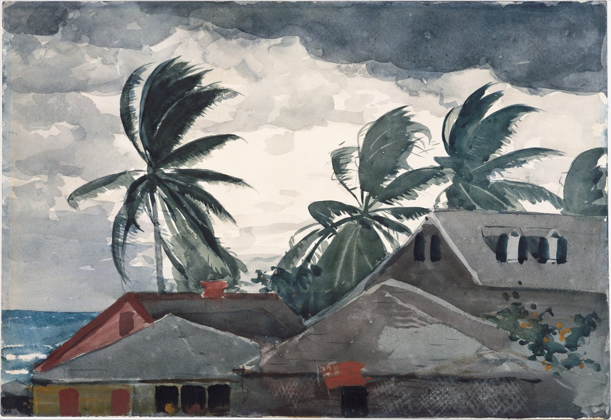 Hurrikaani, Bahama tekijältä Winslow Homer