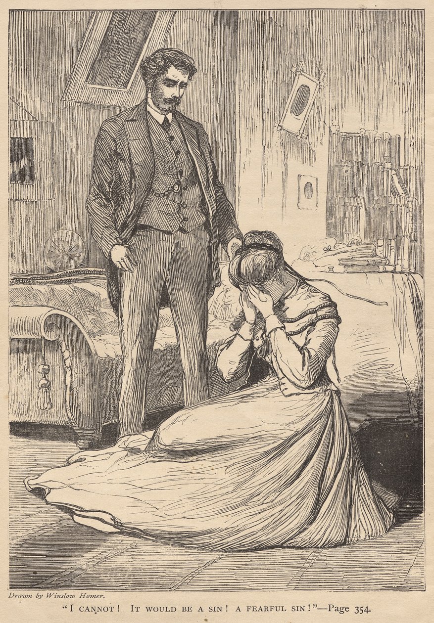 "En voi!  Se olisi synti!  Pelottava synti!" tekijältä Winslow Homer