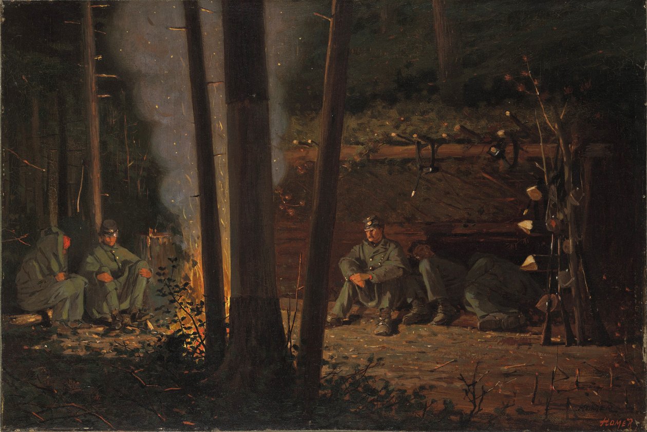 Yorktownin edessä (öljy kankaalle) tekijältä Winslow Homer