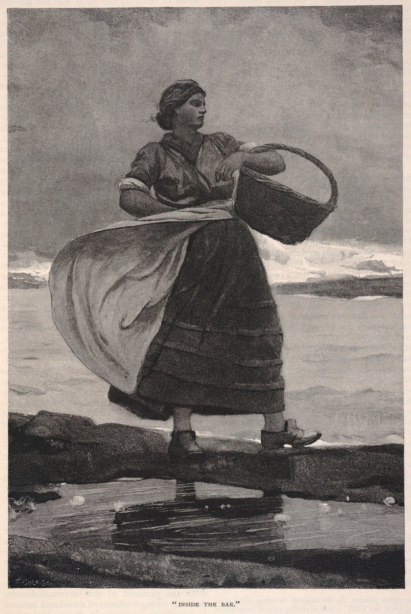 Sisällä baarissa, The Century Magazine, marraskuu 1883. tekijältä Winslow Homer