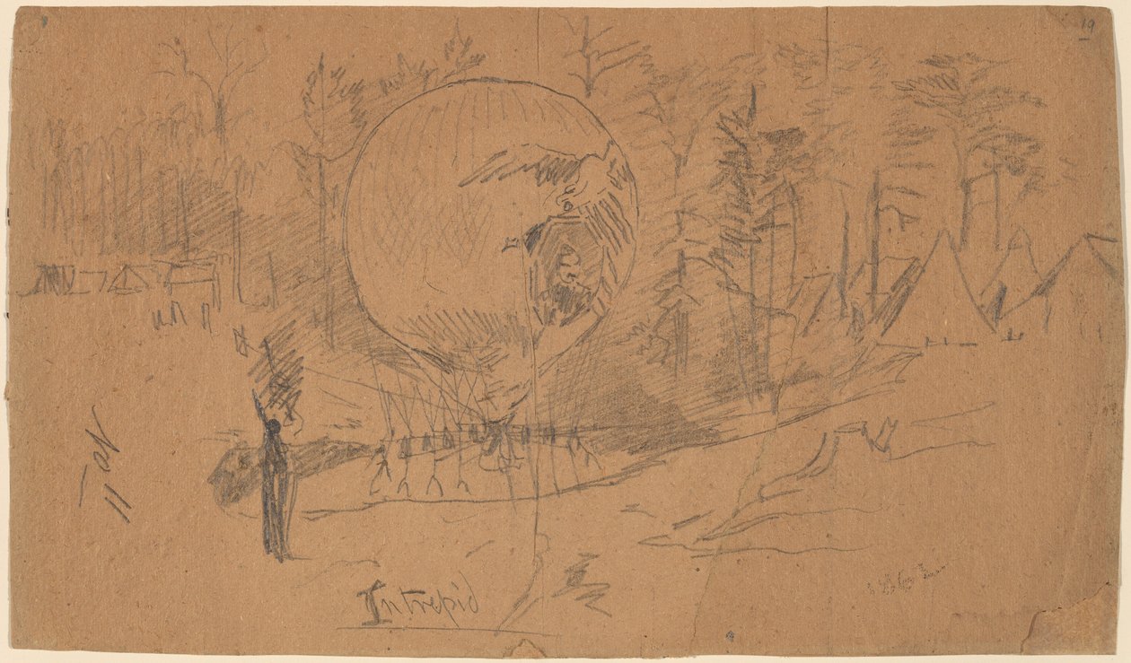 Intrepid [oikealla], 1862. tekijältä Winslow Homer
