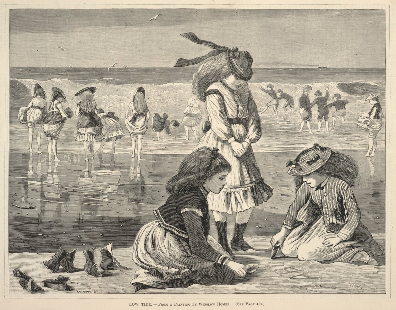 Laskuvesi, alkaen Joka lauantai, 6. elokuuta 1870. tekijältä Winslow Homer