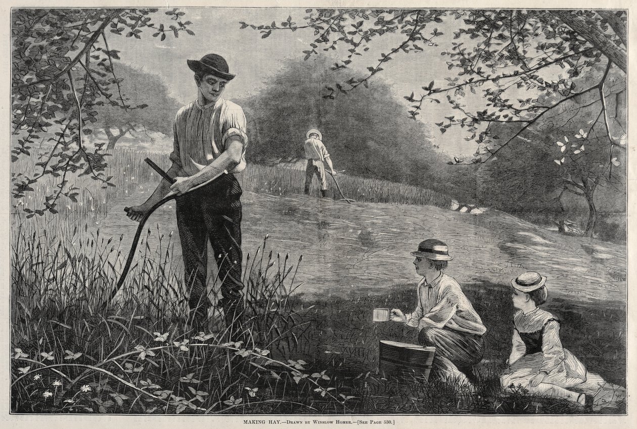 Heinän teko tekijältä Winslow Homer