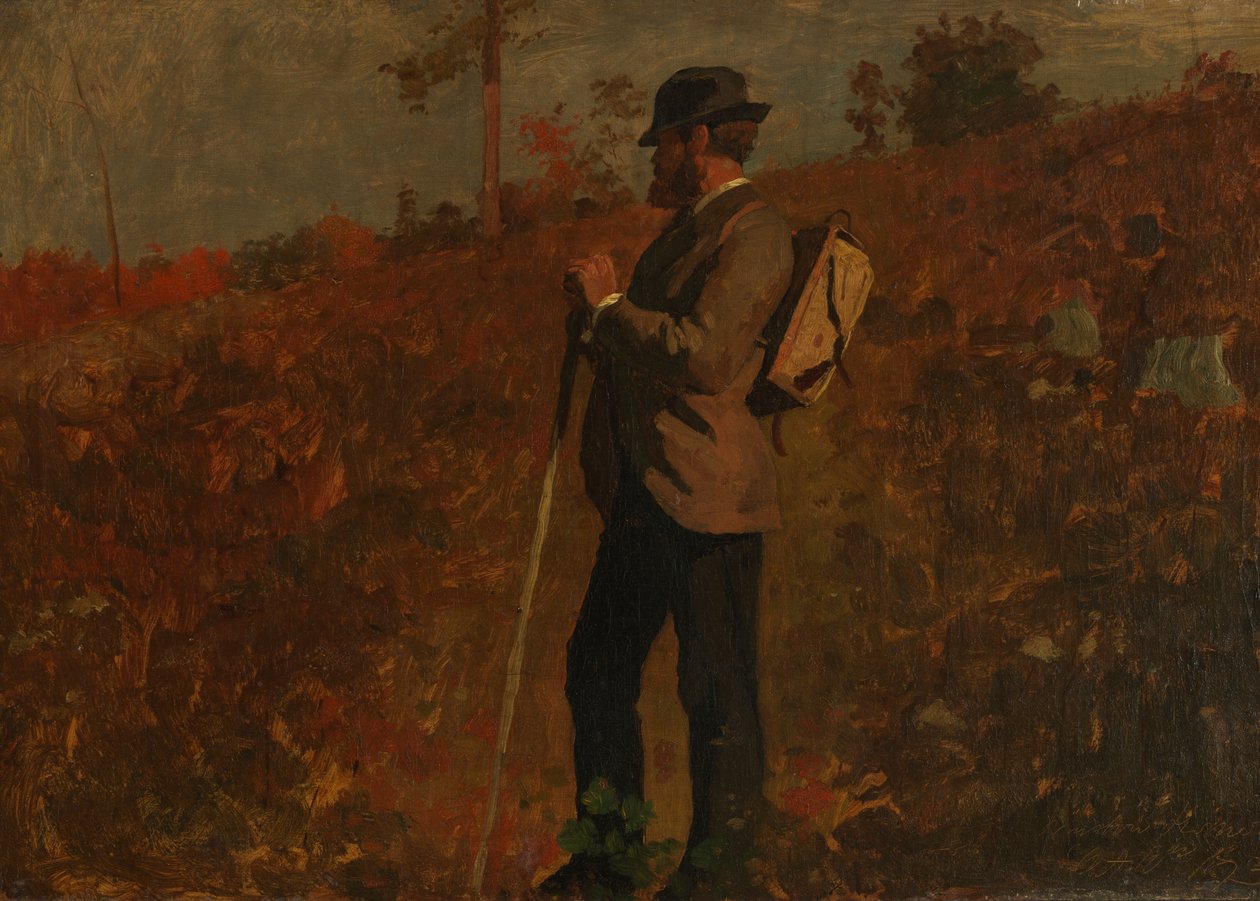 Mies selkärepulla tekijältä Winslow Homer