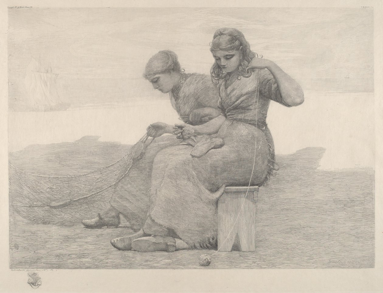 Verkkojen korjaaminen tekijältä Winslow Homer