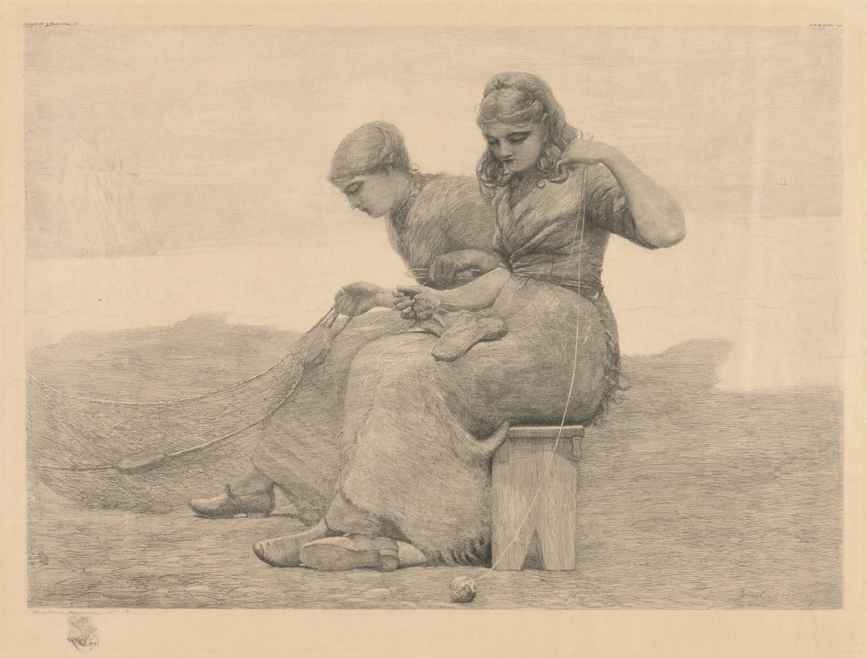 Verkkojen korjaaminen tekijältä Winslow Homer