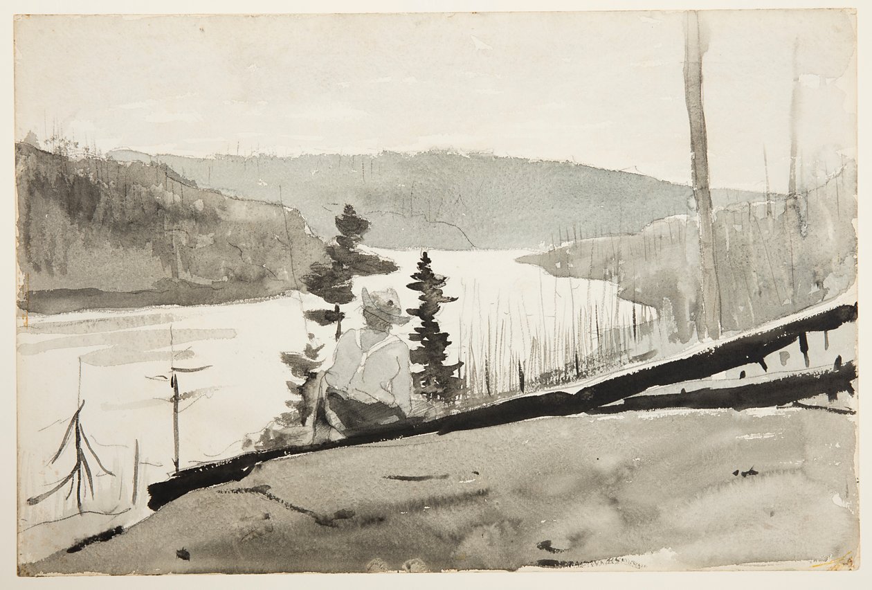 Vuoristojoki tai järvi tekijältä Winslow Homer