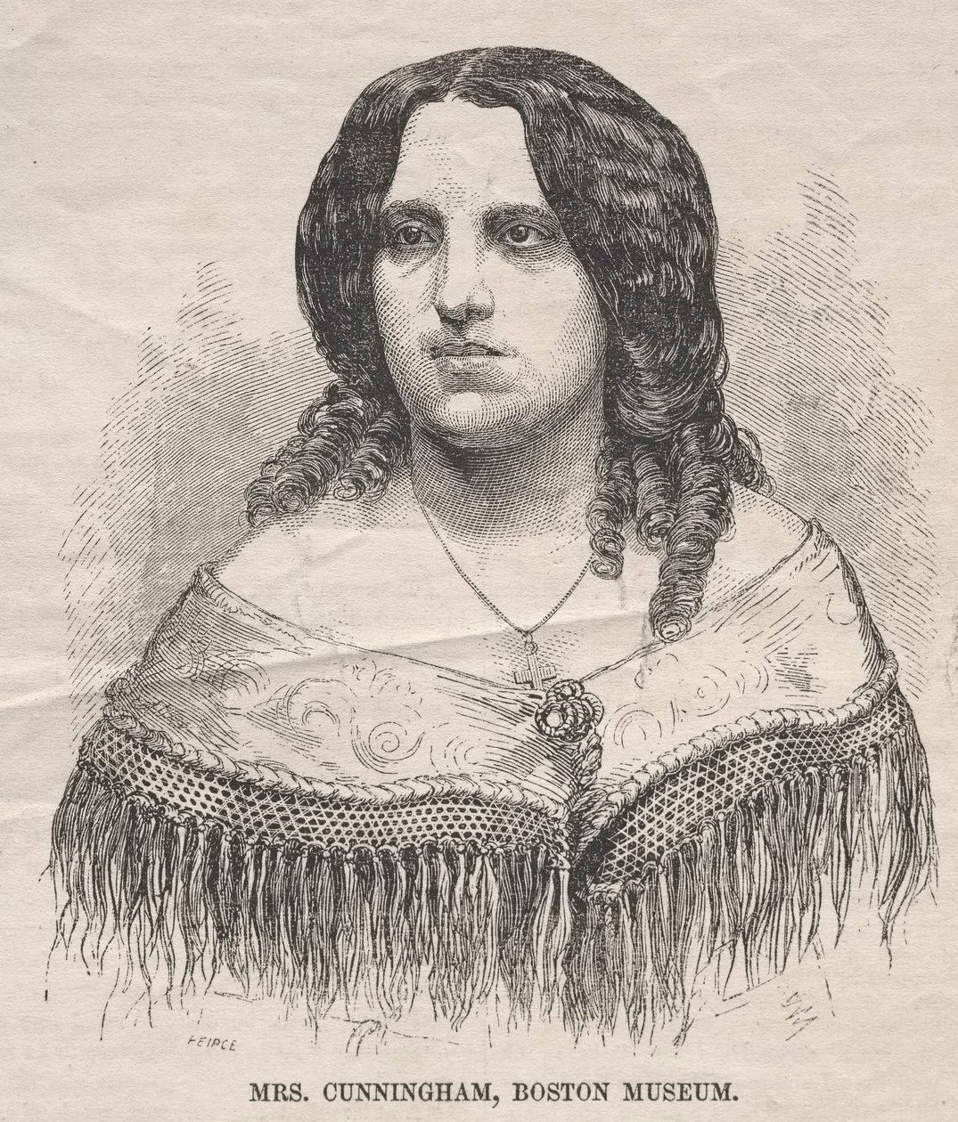 Rouva Cunningham, Bostonin museo, 1859. tekijältä Winslow Homer