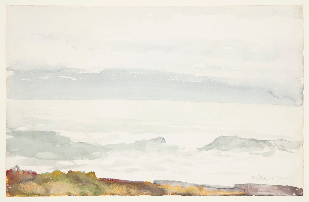 Meri kalliolta katsottuna, Proutin kaula, Maine tekijältä Winslow Homer