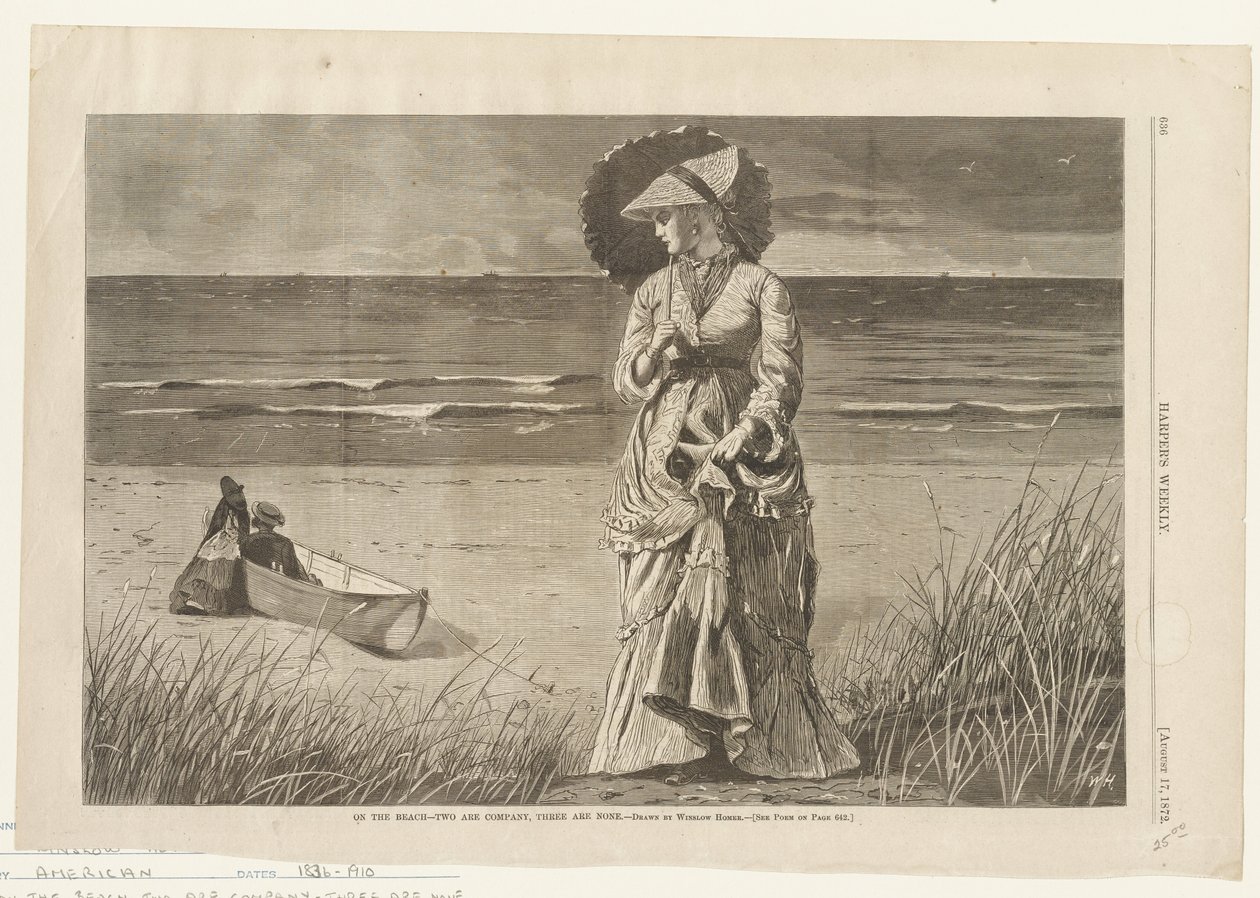 Rannalla - Kaksi on seuraa, kolme ei lainkaan tekijältä Winslow Homer