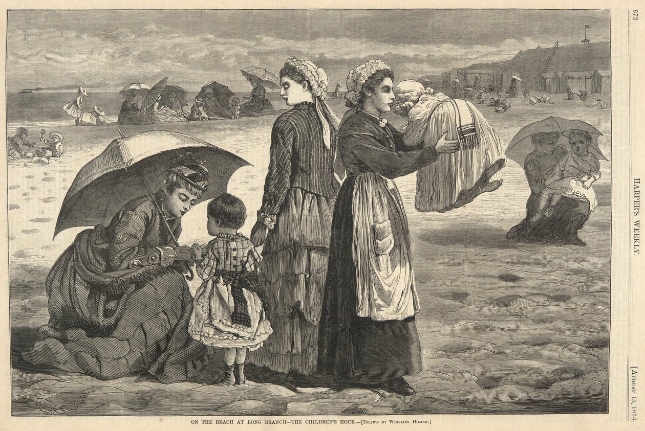 Rannalla Long Branchissa tekijältä Winslow Homer